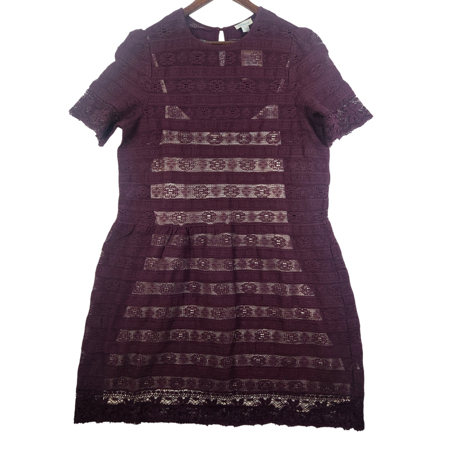 Sundance Catalog Womens Lyrica Dress Brand New With Tags Size 12 PurpleCream